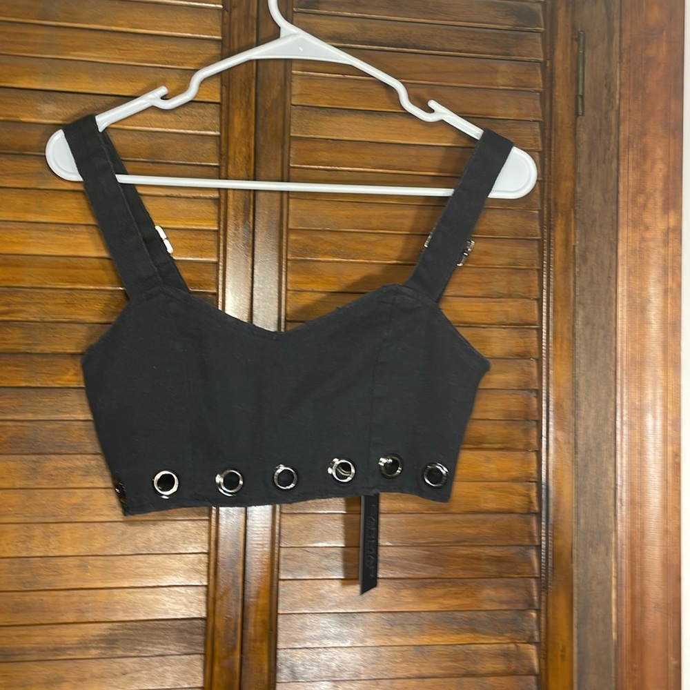 CARMAR BLACK TOP - SMALL- NEW with TAGS